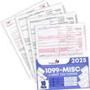 1099 Misc Forms 2025 Lazer 4 Part Tax Forms Kit for 10 Vendors - Value Pack for Business Designed for QuickBooks and Accounting Software - Made in The USA - 10-Pack