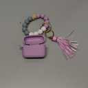 Filoto Airpods Pro 2nd Generation Case Cover 2022, Cute Silicone Protective Case with Bracelet Keychain Accessories for New Apple Airpods Pro 2 Women Girls (Lavender Purpl)