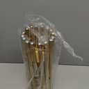 TINMIX Adjustable Fruit Bowl, Countertop Fruit Tray Stainless Steel Modern Fruit Basket Holder for Fruit Vegetable Storage, Pillar Length 35cm, Gold