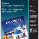 Epson Heavyweight 8.5x11 Matte Paper, 50 Sheets (S041257),