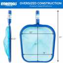Swimline 8010 Residential Leaf Skimmer Net Head Cleaner with Retrieval Magnet for Swimming Pool Spa Pond Hot Tub Leaves Bugs Debris Fine Cleaning Maintenance, Heavy Duty Extra Large, Blue