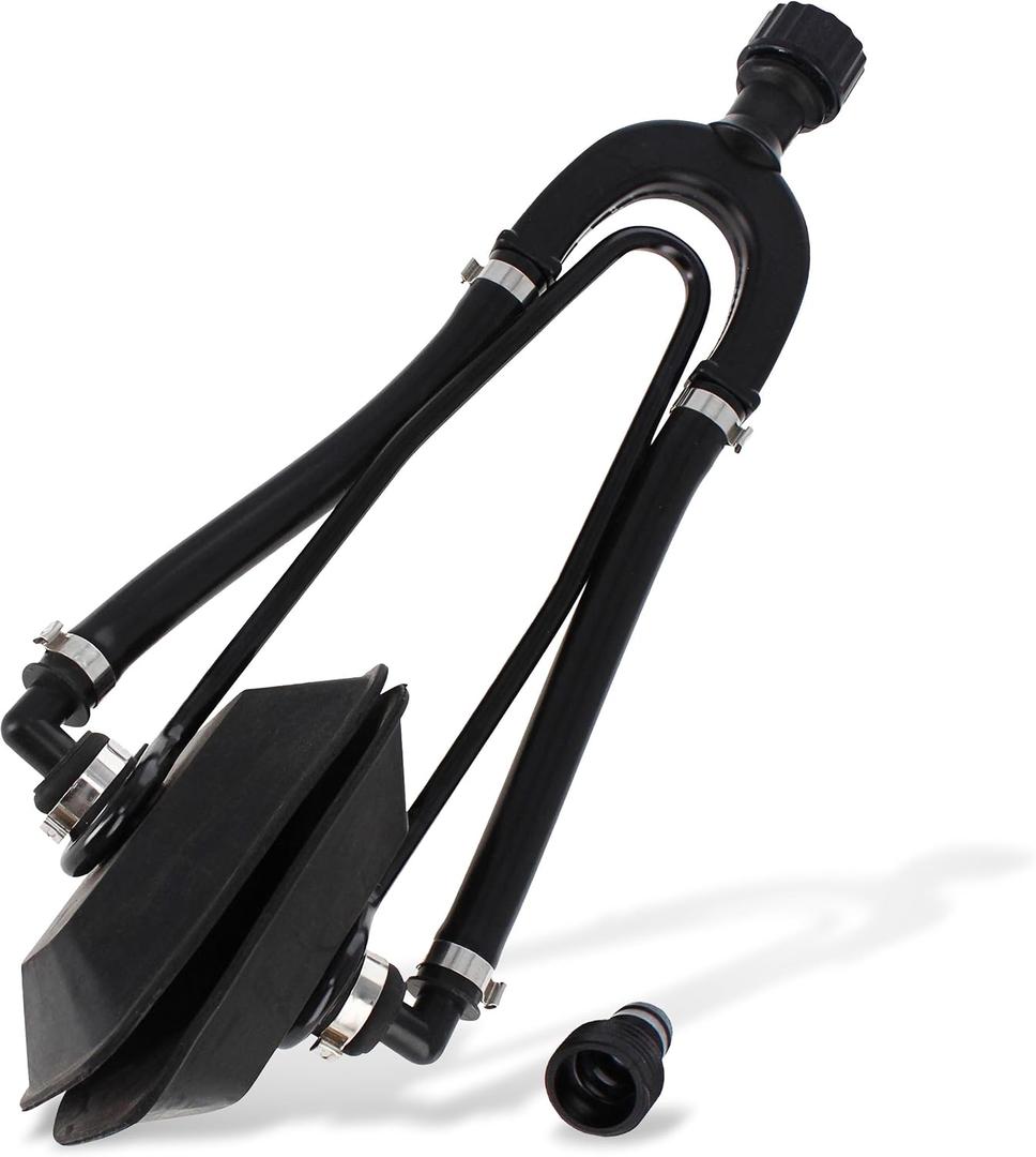 Dual Water Feed Boat Motor Flusher Rectangular Cup Muffs with Hose Fittings Flush Kit – Marine Outboard Engine Flushing