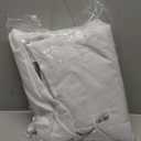 XWZO 100% White Blackout Curtains with Tiebacks - Heat and Full Light Blocking Rod Pocket Window Panels for Bedroom/Nursery, 84 Inches Long Thermal Insulated Draperies, White, W38 x L84, Set of 2