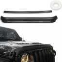 Hood Protector with Tailgate Protector Compatible with 2007-2018 Jeep Wrangler JK Hood Deflector Waterproof Bug Deflector Stone Guard