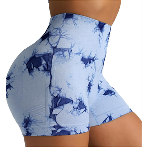 FUNSEED Workout Biker Shorts Women High Waisted Tummy Control Workout Shorts for Yoga Athletic Gym, M