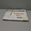 10"x8"x3" Shipping Boxes Set of 5, White Corrugated Cardboard Box Literature Mailer