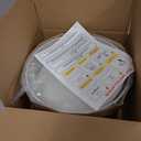 Bargeni Semi Flush Mount Ceiling Light,13 inch Drum Ceiling Light Fixture,Gold Light Fixtures Ceiling Mount with White Fabric Shade, 3Light Modern Ceiling Light for Bedroom,Living Room and Kitchen