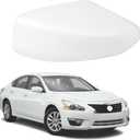 Rear View Mirror Cover Cap Housing Replacement for Nissan Altima Sedan 2013 2014 2015 2016 2017 2018 (White, Right (Passenger) Side)
