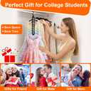 Closet Organizers and Storage,College Dorm Room Essentials,Pack of 6 Multifunctional Organizer Magic Space Saving Hangers with 9 Holes Storage Organization for Wardrobe Closet