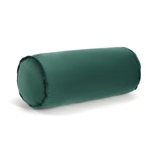 Roll Neck Pillow Velvet Round Bolster Pillow Cervical Support Pillows Neck Pain Relief Cylinder Pillows with Removable Washable Cover 16 x 6 Dark Green