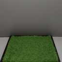 Dog Grass Pad with Tray: Reusable Training Pad with 2-Pack Replaceable Artificial Grass - Quick Absorbent Indoor Portable Dog Patio Potty, Washable Pee Pad For Small Medium To Large Dog, 22"x18" Black (Black Tray)