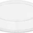 Hemoton Glass Microwave Splatter Cover 10.23X9.05X1.25In Microwave Safe Plate Lid Heat Resistant Glass Dome Food Splash Guard for Kitchen Cooking