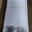 Shintenchi Modern Farmhouse Sideboard Buffet Cabinet with Storage with 3 Doors,42" Barn Doors Buffet Cabinet with Storage, Wood Coffee Bar Cabinets with Adjustable Shelf for Kitchen Living Room,White