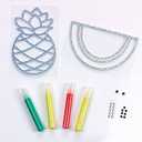 Creativity for Kids Window Art Fun Fruits - Paint and Decorate 2 Suncatchers, Create Your Own Window Art for Kids 2 Pack