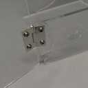 SIKWO Acrylic Belt Organizer with Flap Dust Cover – 7Compartment Clear Storage Case for Belts, Ties & Bow Ties | Closet & Drawer Display Holder for Men & Women