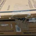 Medline Lightweight Foldable Transport Wheelchair with Handbrakes and 12-Inch Wheels, Blue Frame, Black Upholstery