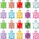 100 Pieces Mini Resin Turtles for Crafts, Luminous Resin Animals Tiny Turtle for Dollhouse Miniatures Fairy Garden Micro Landscaping Decoration Home Decor