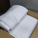 10-Pack White Round Tablecloths, 108 Inches, Stain-Resistant Polyester for 4-5 Ft Round Tables - Washable Table Covers for Weddings, Banquets, Birthday Parties, Events