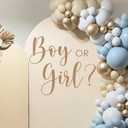 Boy or Girl Gender Reveal Decal - He or She Sign, Boy or Girl Baby Gender Party Theme Decorations, Baby Gender Sign, Gender Reveal Backdrop, Backdrop Letters for Arch Decal