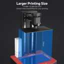 ELEGOO Saturn 3 12K MSLA 3D Printer with 10" Monochrome LCD Screen Fresnel Collimating Light Source Voxeldance Tango Software Printing Size 218.88mm*122.88mm*250mm