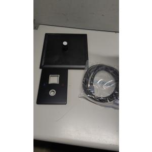 Brushed Black Square Shower Head with Handheld Set, Rainfall Shower System Modern Wall Mounted Shower Faucet for Bathroom 12 inch (With Shower Valve)