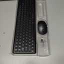 Wireless Keyboard and Mouse Combo, RGB Backlit, Rechargeable & Light Up Letters, Full-Size, Soft Typing, Sleep Mode, 2.4GHz Quiet Keyboard Set for Mac, Windows, Laptop, PC, Trueque (Black)