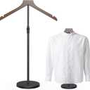 OLV Shirt Display Stand, 18-34 Inch Adjustable Mannequin Stand for Vendors, Mannequin Torso Valet Stand for Shop, Dress Form Steamer Stand for Clothes, Jacket Coat Hanger Stand, Brown