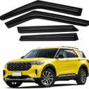 Explorer Rain Guards - Window Visors for Ford Explorer 2020-2026, Out-Channel Side Window Rain Guards for Explorer, 4PCS, Black, Car Accessories