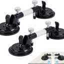 2 Pack Laminate Floor Gap Repair Tool, Pro Countertop Alignment Clamps, Adjustable Granite Seam Setter with Vacuum Suction Cups, for Granite, Marble, Stone, Slab and Glass