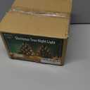 2 Pack Ceramic Christmas Tree Night Light,Vintage Decorative Xmas Tree Nightlight with Multicolor Bulbs, Christmas Gift for Bedroom Bathroom Decor (White)