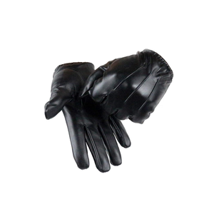 Long Keeper Men Leather Touchscreen Gloves Winter Driving Warm Wrist Gloves