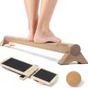 Versatile 40 Inch Beech Wood Balance Beam for Home Use - Enhance Balance, Ankle Strengthener Foot Exerciser for Sprained, Physical Therapy Purposes for Plantar Fasciitis Relief