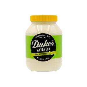 Dukes Hint of Lime Flavored Mayonnaise Jar Zesty & Citrusy, 30 Ounce (Pack of 1), Best By: 05/15/2026