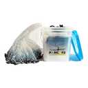 Pancake Cast Net, 10ft Radius, 1/ 2 in Mesh, 1.25lb Lead, for Bait Fish