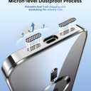 2 x for iPhone 14 Pro Case with Integrated Camera Lens Protector, [Compatible with MagSafe] [Original iPhone Exterior], Crystal Clear Case for iPhone 14 Pro 6.1", Black