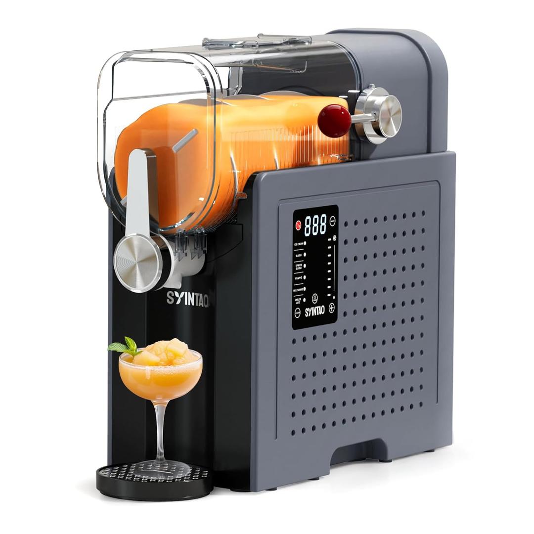 Slushie Machine for Home, Soft Serve Ice Cream Machine, 88oz Vessel Slushy Machine with 6 Preset Programs, Frozen Drink Maker for slush, Margaritas, Smoothie, Frapps, Milkshakes, and More