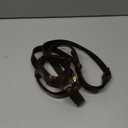 Genuine Leather Suspenders For Men Heavy Duty with Strong Clips, Leather Suspenders for Men (Rustic Brown)