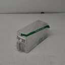 Havawish 2 Set Ice Bin and Flexible Scoop Set Plastic Freezer Ice Bin with Pull Out Handle Clear Storage Bucket for Container with Bucket Scoop(Grey,10.83 x 4.92 x 4.33 in)