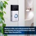 Newhouse Hardware 16V 30VA Door Bell Transformer Compatible with Ring Video Doorbell Pro 30TR, for Wired Chimes
