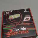 15 Ft Flexible DIY Race Track – Bendable Track Set with 2 Cars and 3 Strong Suction Cups, Car Ramp Toy Track for Kids Ages 3+ (Blue)