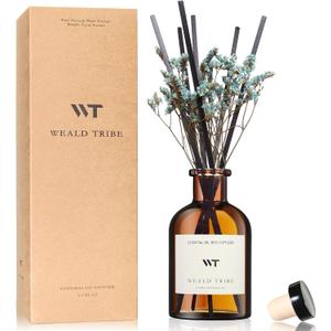 WEALD TRIBE Reed Diffuser Set for Bathroom Decor, Sticks Diffuser with Essential Oils Included | Ocean Scent 4.0 fl oz Fragrance Oil | Defusers for Home Living Room Shelf Decor Apartment Essentials