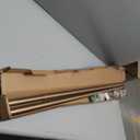 Ivilon Drapery Window Curtain Rod - End Cap Style Design 1 Inch Pole. 72 to 144 Inch Color Warm Gold