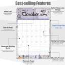 GuassLee Extra Large Wall Calendar 2026,36"x 24" Vertical Jumbo Hanging Wall Planner, 19-Month Aesthetic Large Calendar Jun. 2026 to Dec. 2027 with Thick Paper Watercolor Design for Easy Organizing
