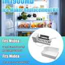 IM1900MD Ice Maker Replacement Kit Fits for Midea Top Mount, Bottom Mount and 18 Cu.ft French Door Refrigerators,with ice Storage Box
