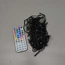 Brizled Color Changing Christmas Lights, 33ft 100 LED RGB Mard Gras Light String with Remote, Dimmable Mini Light String, USB Indoor Decorative Lighting Party Xmas Tree Wreath Year-Round Holiday