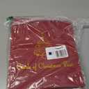 SUNAUTO Christmas Gift Card Booklet 5x7, Linen Cover Christmas Greeting Card Binder Organizer with 50 Plastic Sleeves, Holds 100 Cards for Holiday Xmas Memory Keepsake Storage Book Album (Red)