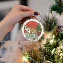 3 x Dog Shit 3 - Bulldog Pooping 2025 Shit Happens - Hilarious Adult Naughty Funny - Christmas Ornaments - Christmas Decorations - 3.6 in Acrylic - Funny Gag Gifts - White Elephant - Stocking Stuffers