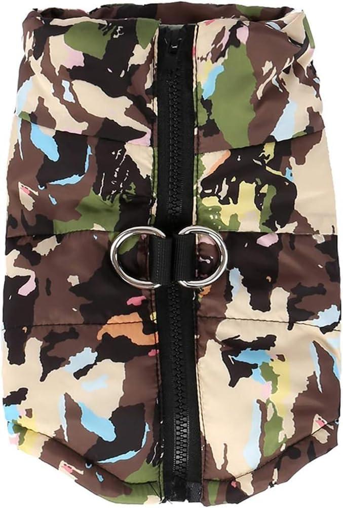 Winter Waterproof Windproof Dog Coat - Warm Jacket for Small & Medium Dogs - Camouflage-2 XX-Small (XXS(Back:7.0", Chest:11.0", 2.0-3.0lbs))