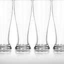 DU VINO USA Made Nucleated Pilsner Glasses- Etched Beer Glass for Better Head Retention, Aroma and Flavor - 16 oz Craft Beer Glasses for Beer Drinking Bliss - 4 Pack