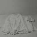Women's Lace Eyelet 2 Piece Skirt Set Sleeveless Crop Tops Long Trendy Embroidery Flowy Swing Party Club Skirt Set, White,M